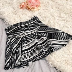 Silence + noise black and white skirt